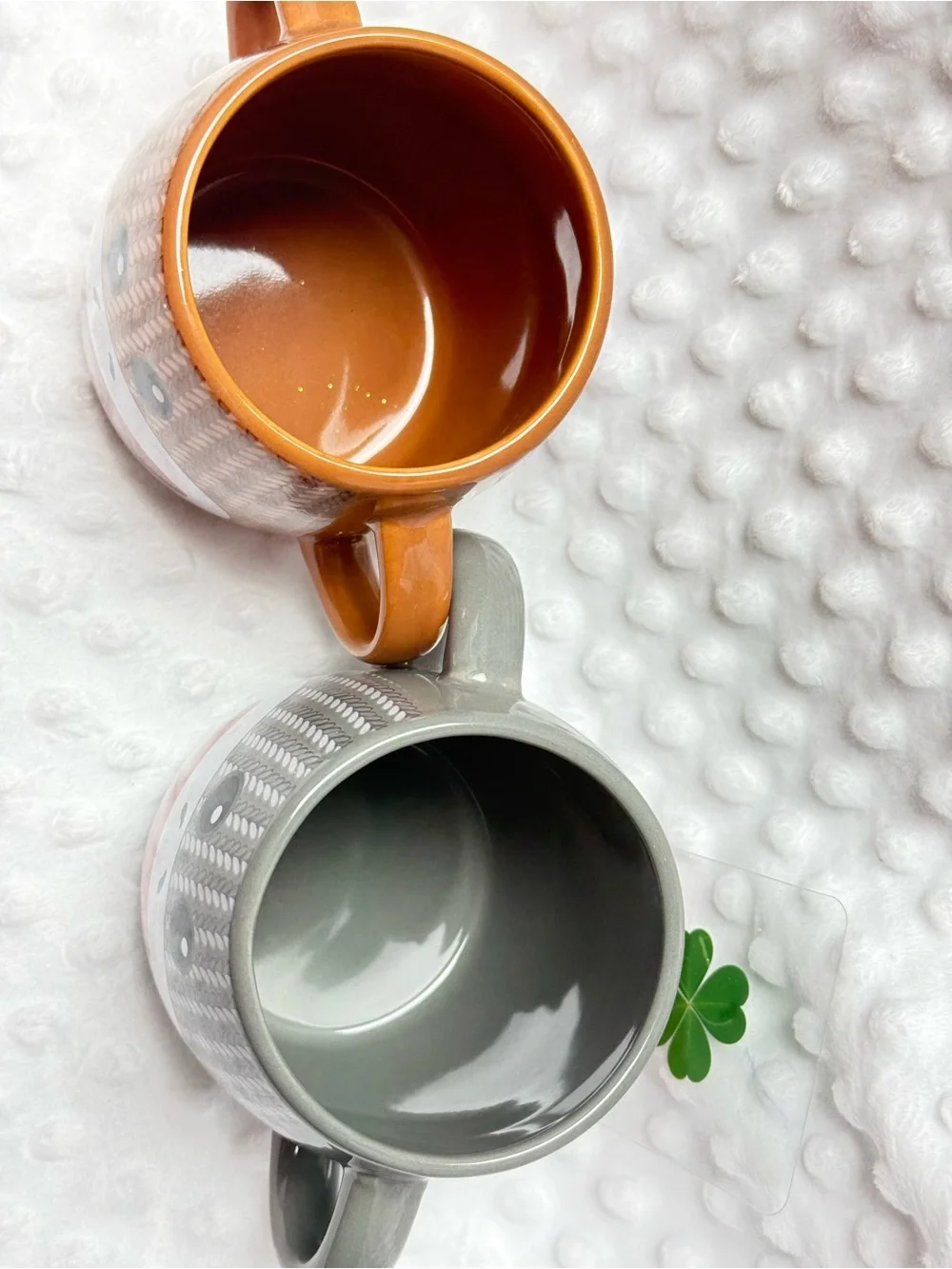 Galerie’s Cheerful Monkey Mugs - 1 brown monkey mug 1 gray monkey mug